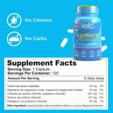 Keto Vitals cápsulas en mano para demostrar portabilidad y dosificación fácil