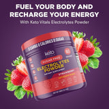 Keto Vitals en entrenamiento deportivo reponiendo electrolitos eficazmente
