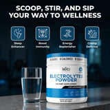 Keto Vitals envase abierto con cucharilla para medir porciones exactas y control