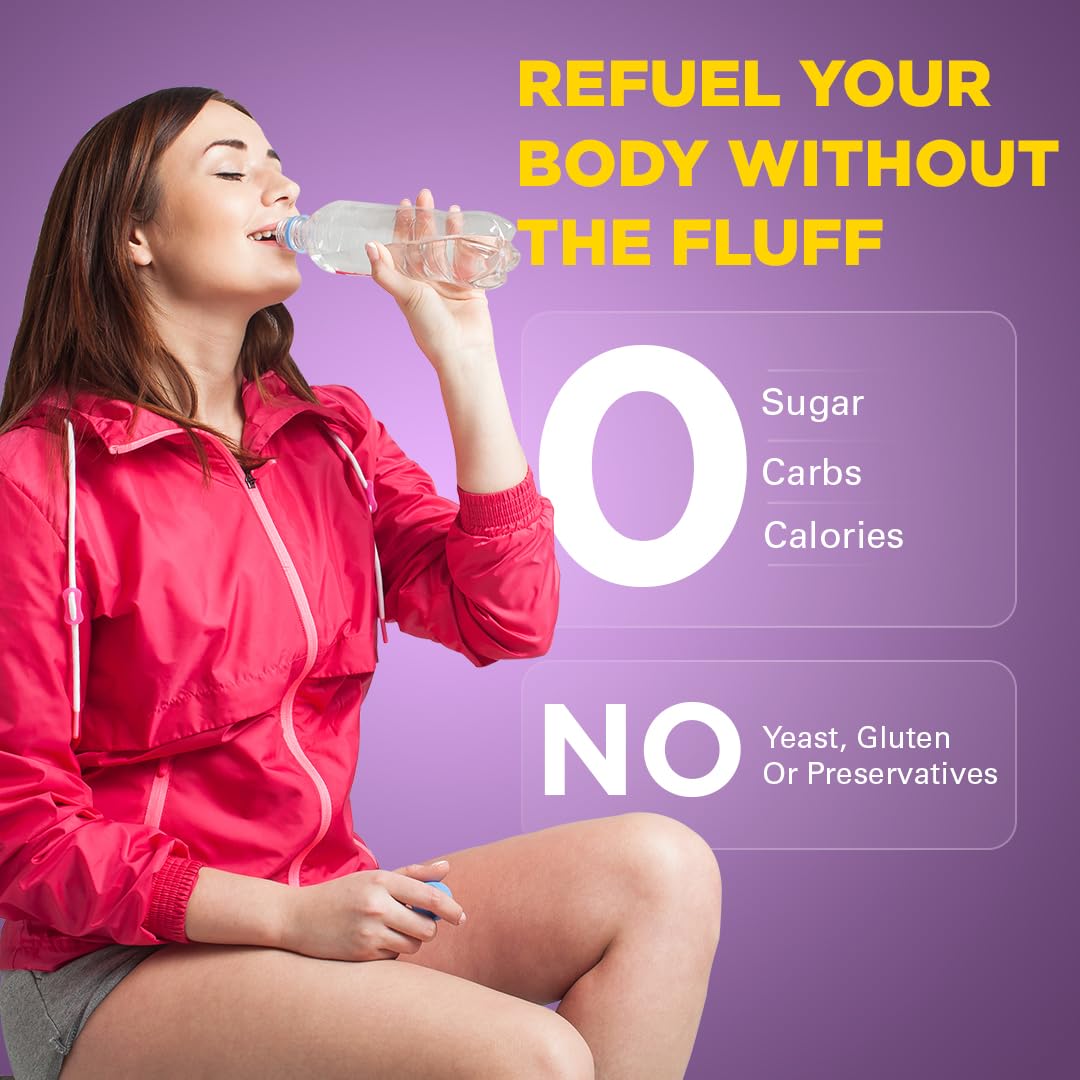 Keto Vitals etiqueta nutricional destacando cero calorías y electrolitos