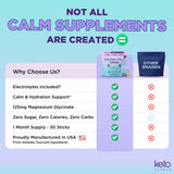 Keto Vitals ilustración de ingredientes clave mostrando adaptógenos y electrolitos