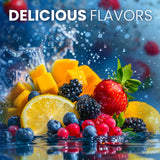 Keto Vitals polvo disolviéndose en agua para hidratación rápida