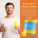 Keto Vitals botella en gimnasio ilustrando reposición de electrolitos durante entrenamiento