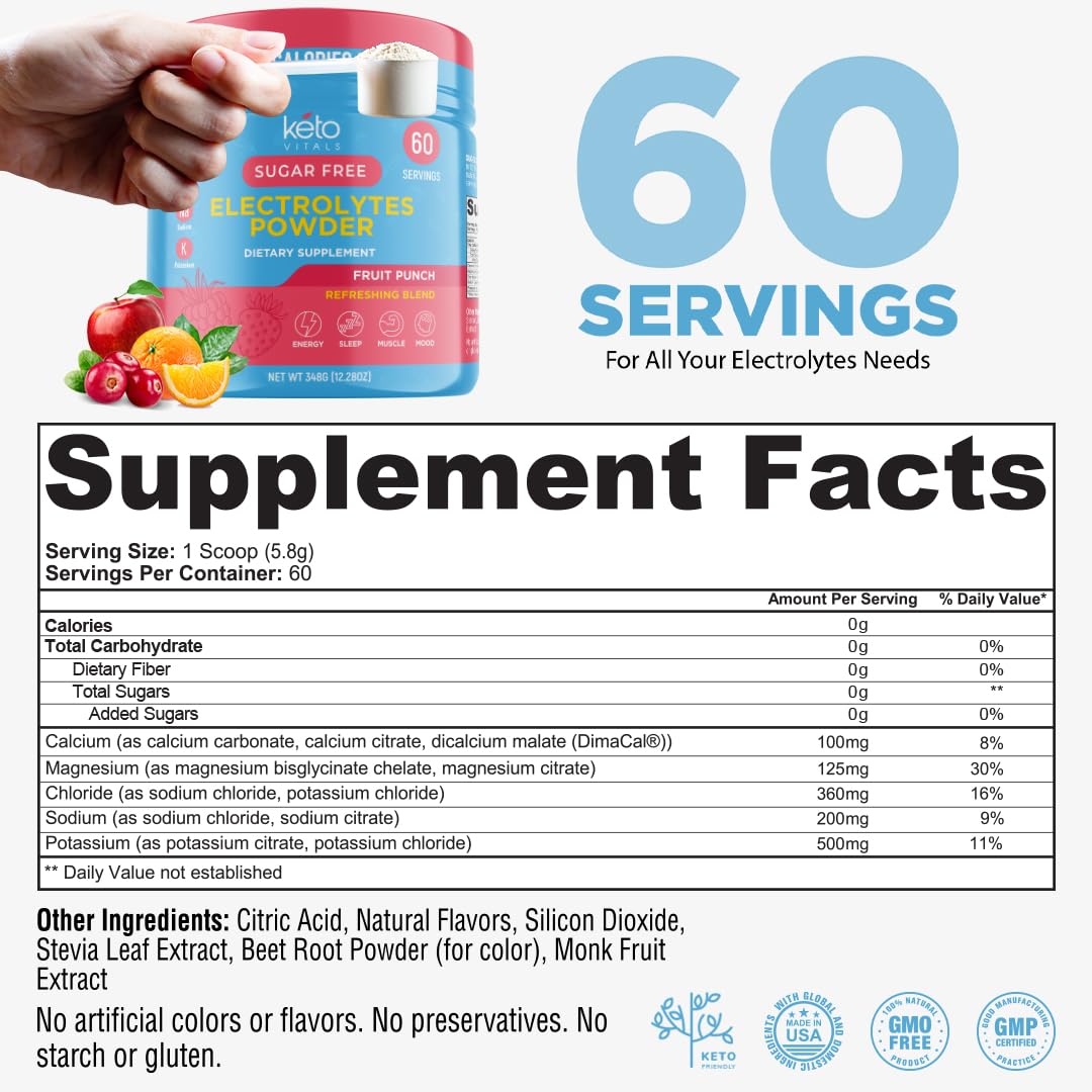 Keto Vitals vaso mezclado en mano, hidratación rápida sin azúcares
