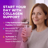 Keto Vitals vaso con limonada de fresa disolución sin grumos