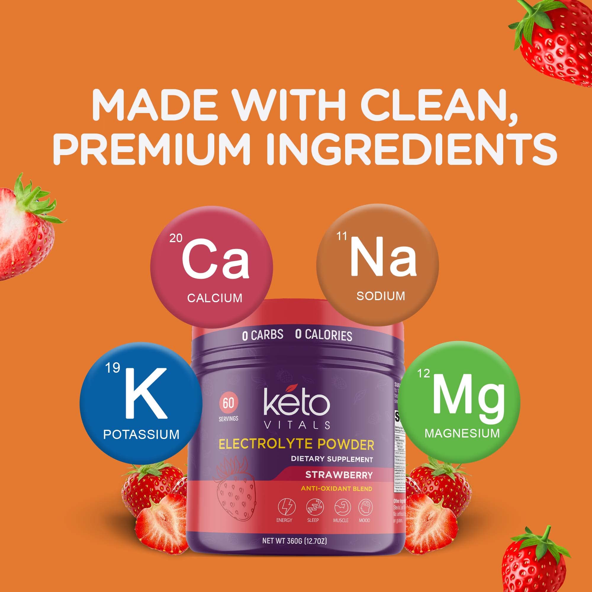 Keto Vitals vaso mezclado mostrando disolución rápida y refrescante