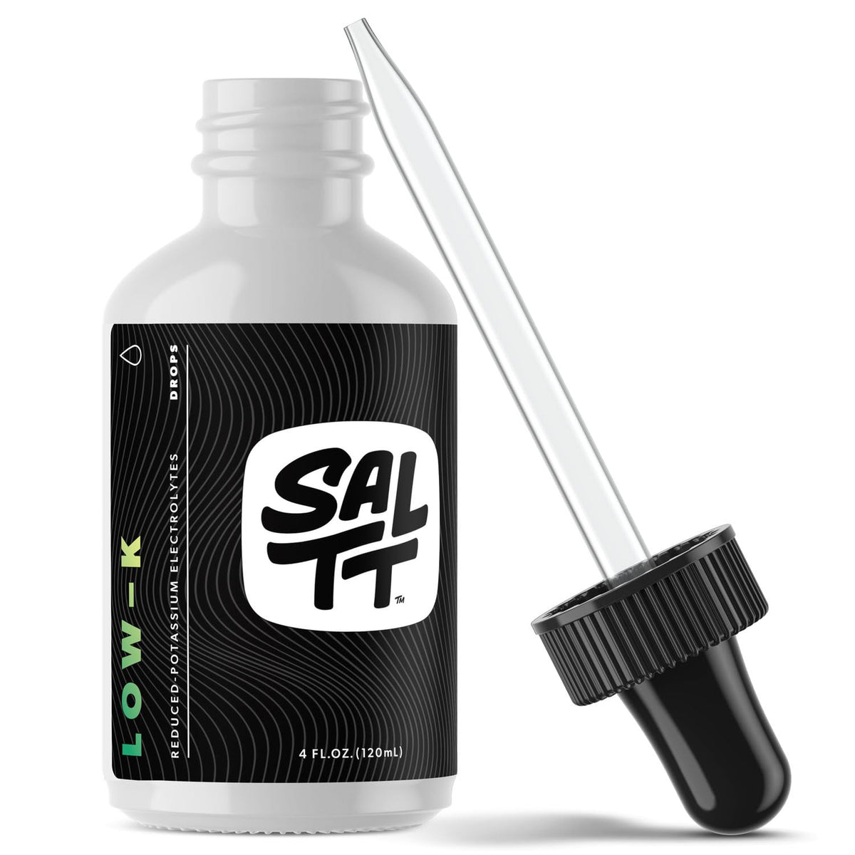 Keto Chow botella frontal SALTT Low-K, formato concentrado y sin sabor