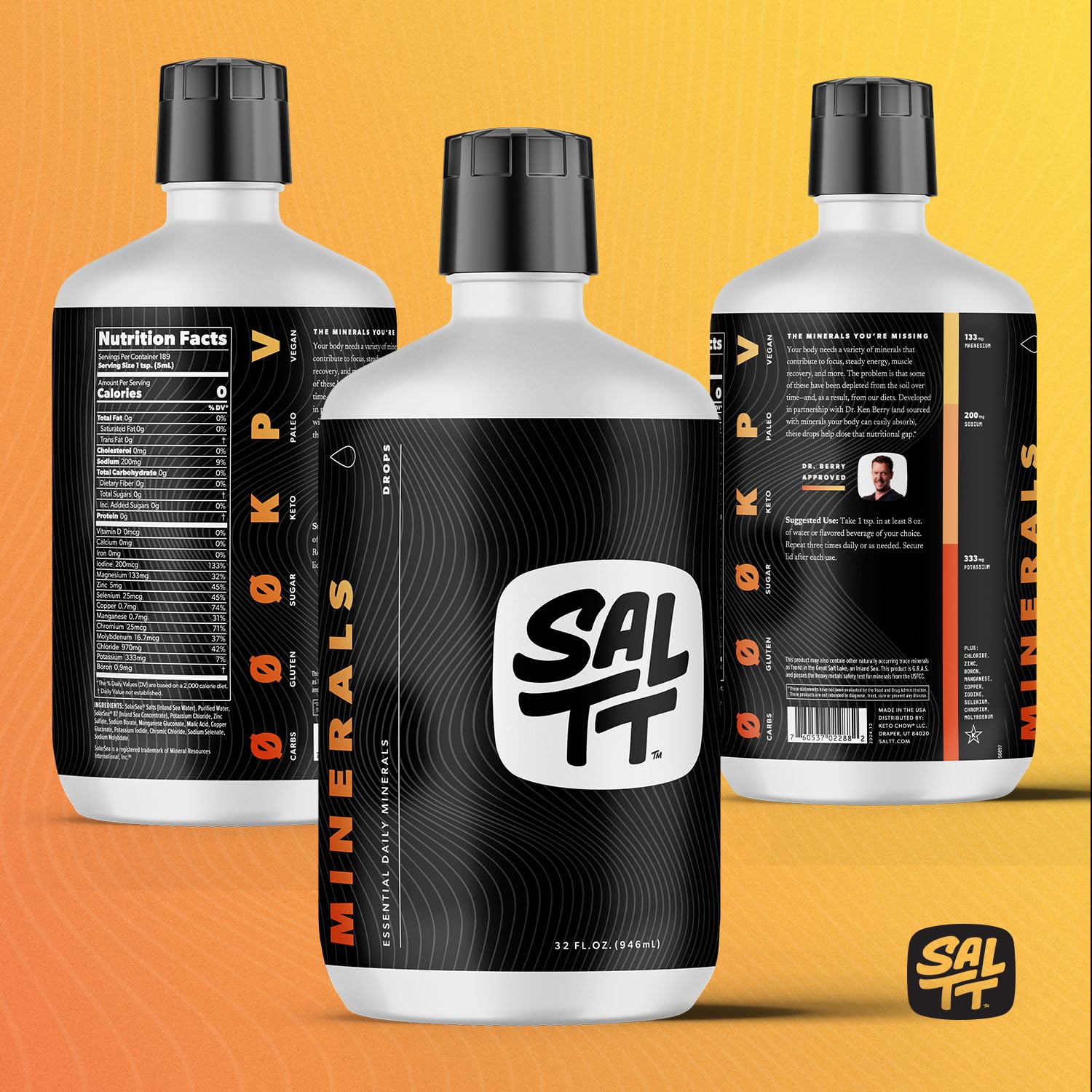 Keto Chow imagen conceptual del Great Salt Lake fuente del concentrado marino
