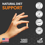 Ketolabs Ketocore etiqueta con lista de ingredientes y calidad garantizada