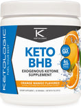 Ketologic frasco Naranja Mango mostrando diseño y beneficio energizante