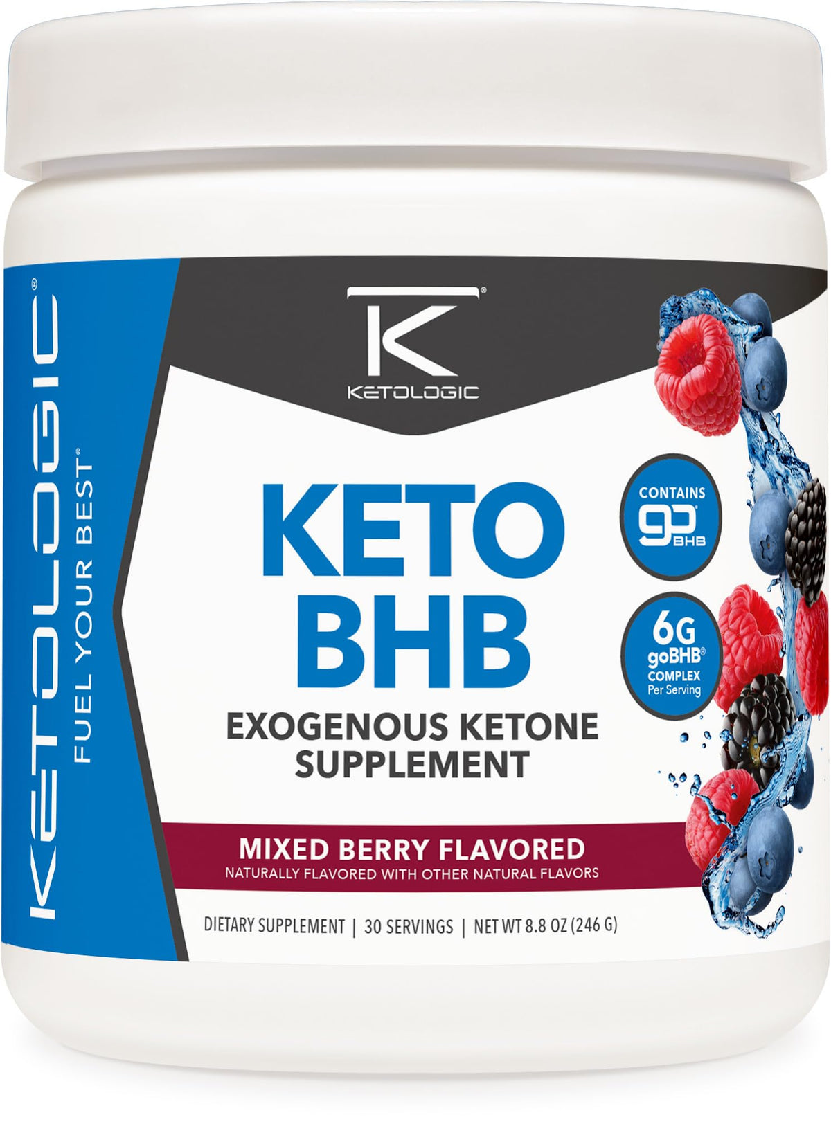Ketologic bote frontal con diseño y 30 servicios, muestra confianza en la calidad