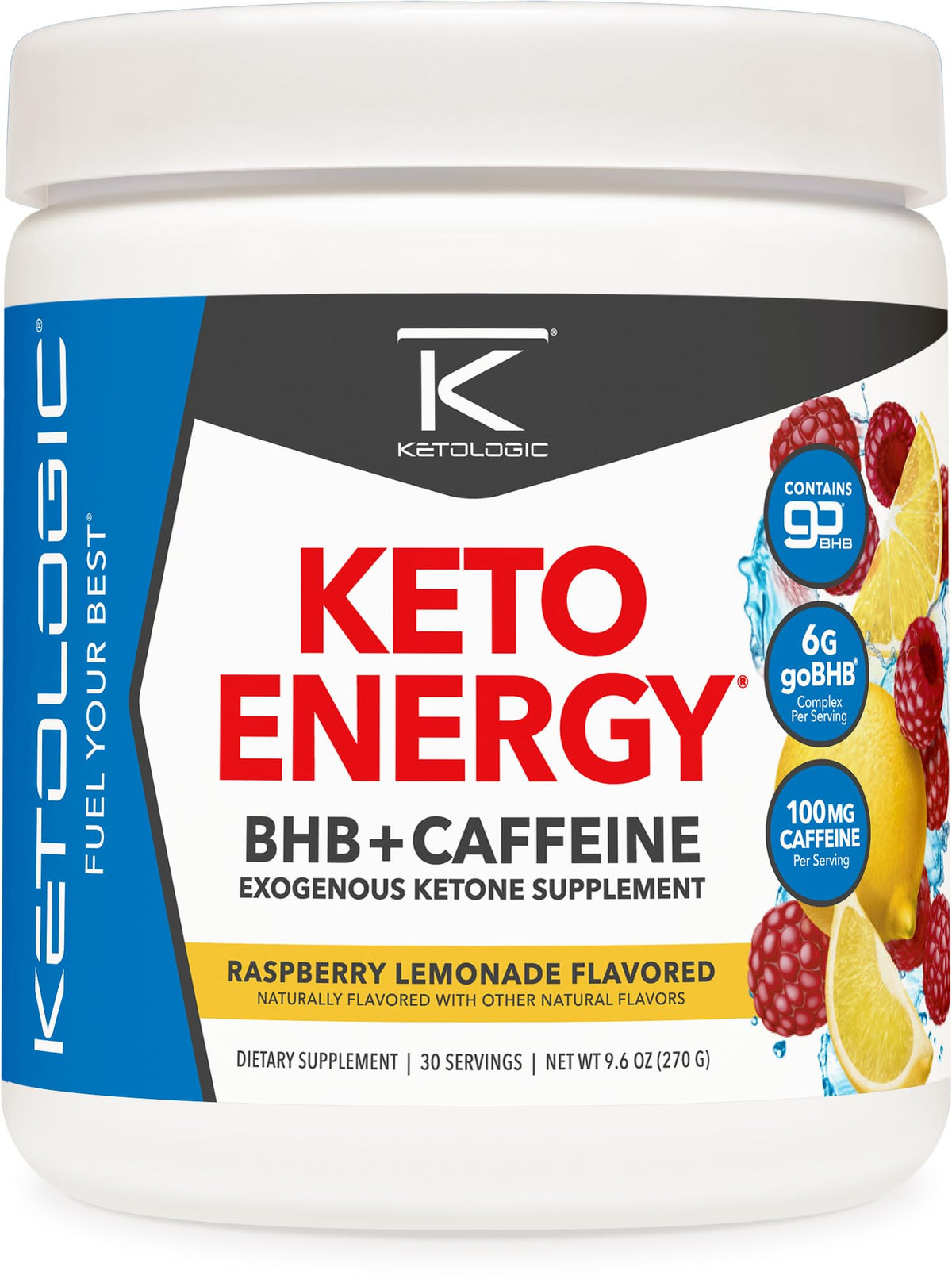 Ketologic envase frente mostrando etiqueta clara y beneficios