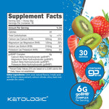 Ketologic imagen de polvo en cuchara mostrando textura fina y mezcla fácil