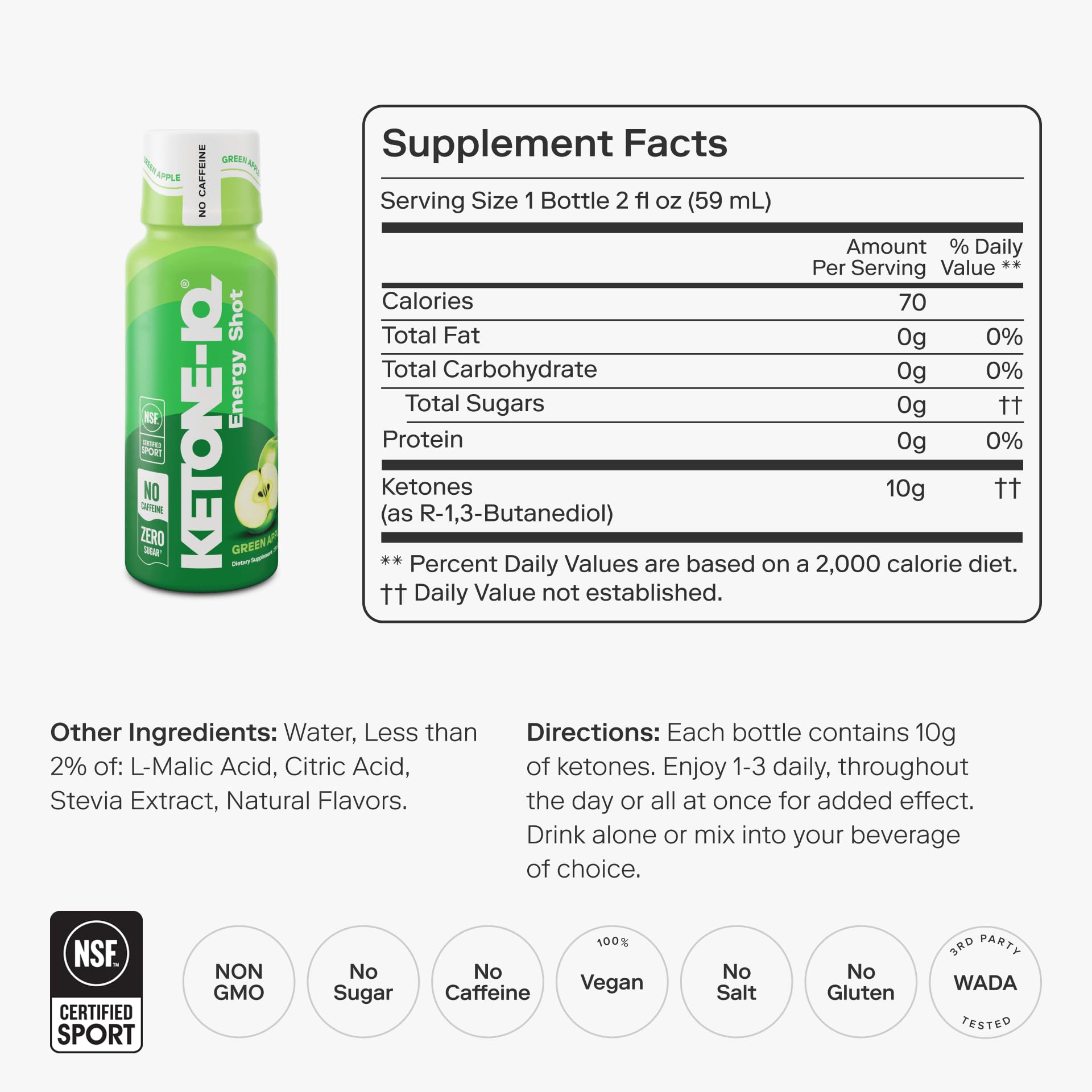 Ketone-IQ detalle del líquido y textura para apreciar pureza del producto