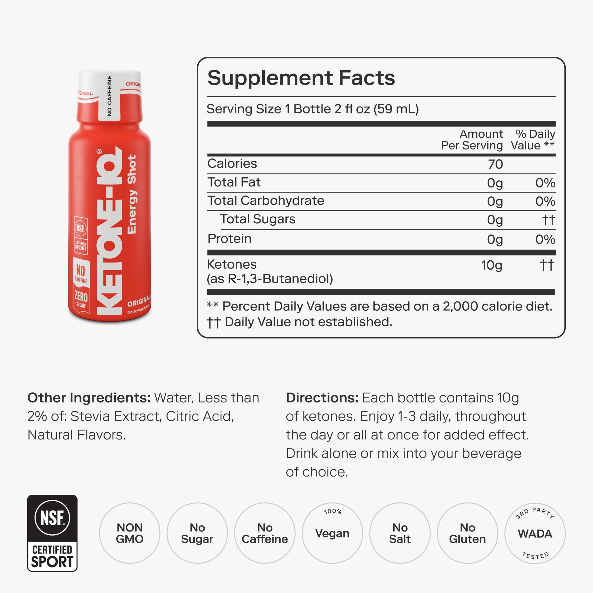 Ketone Iq textura del líquido destacando pureza y claridad energética