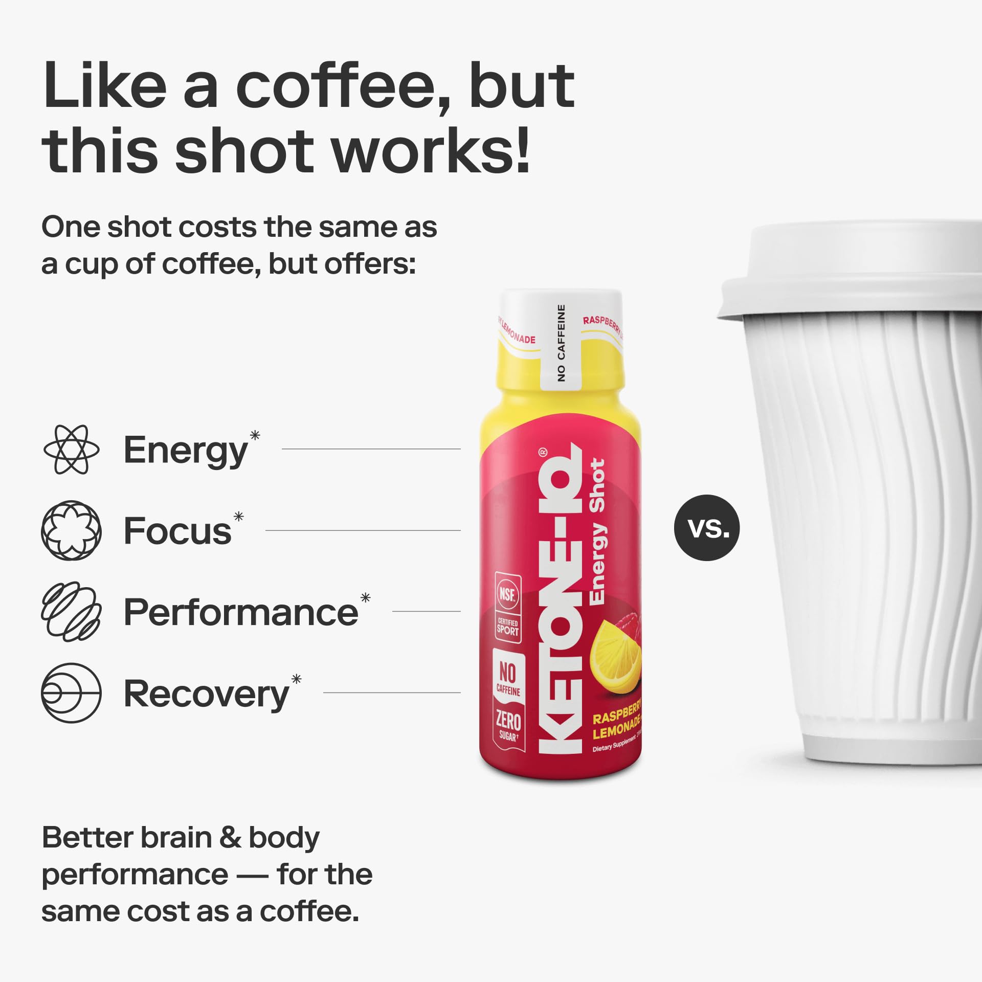 Ketone-IQ shot durante entrenamiento en gimnasio, beneficio apoyo a la resistencia
