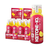 Ketone-IQ vista frontal del envase Raspberry Lemonade, energía limpia inmediata
