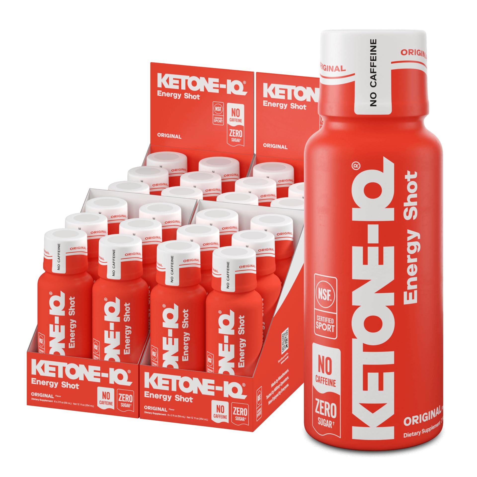 Ketone Iq vista frontal del pack que muestra las 24 unidades y beneficios