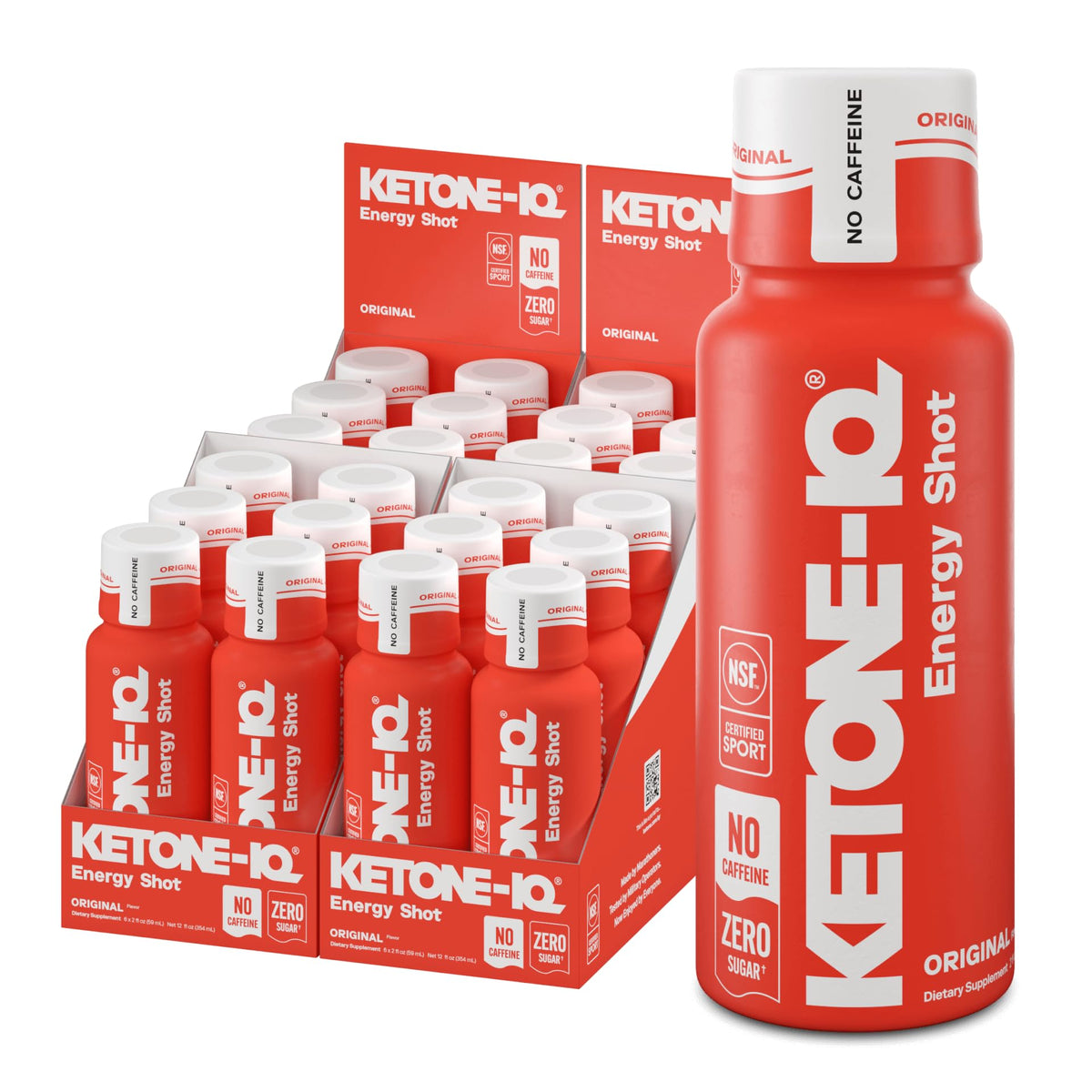 Ketone Iq vista frontal del pack que muestra las 24 unidades y beneficios