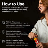 Ketone-IQ shot abierto listo para consumir, aporta energía instantánea