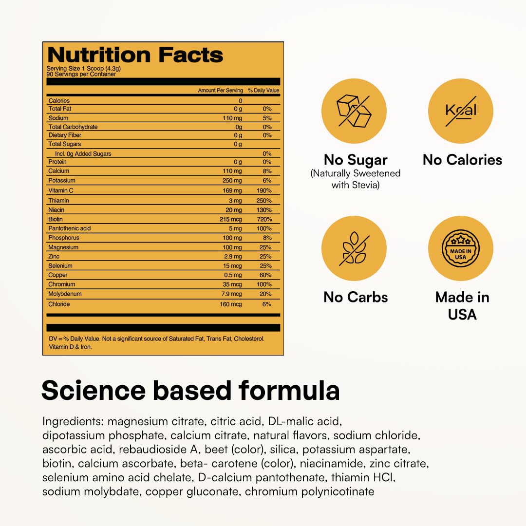 KEY NUTRIENTS frasco junto a una mano para comparar el tamaño real