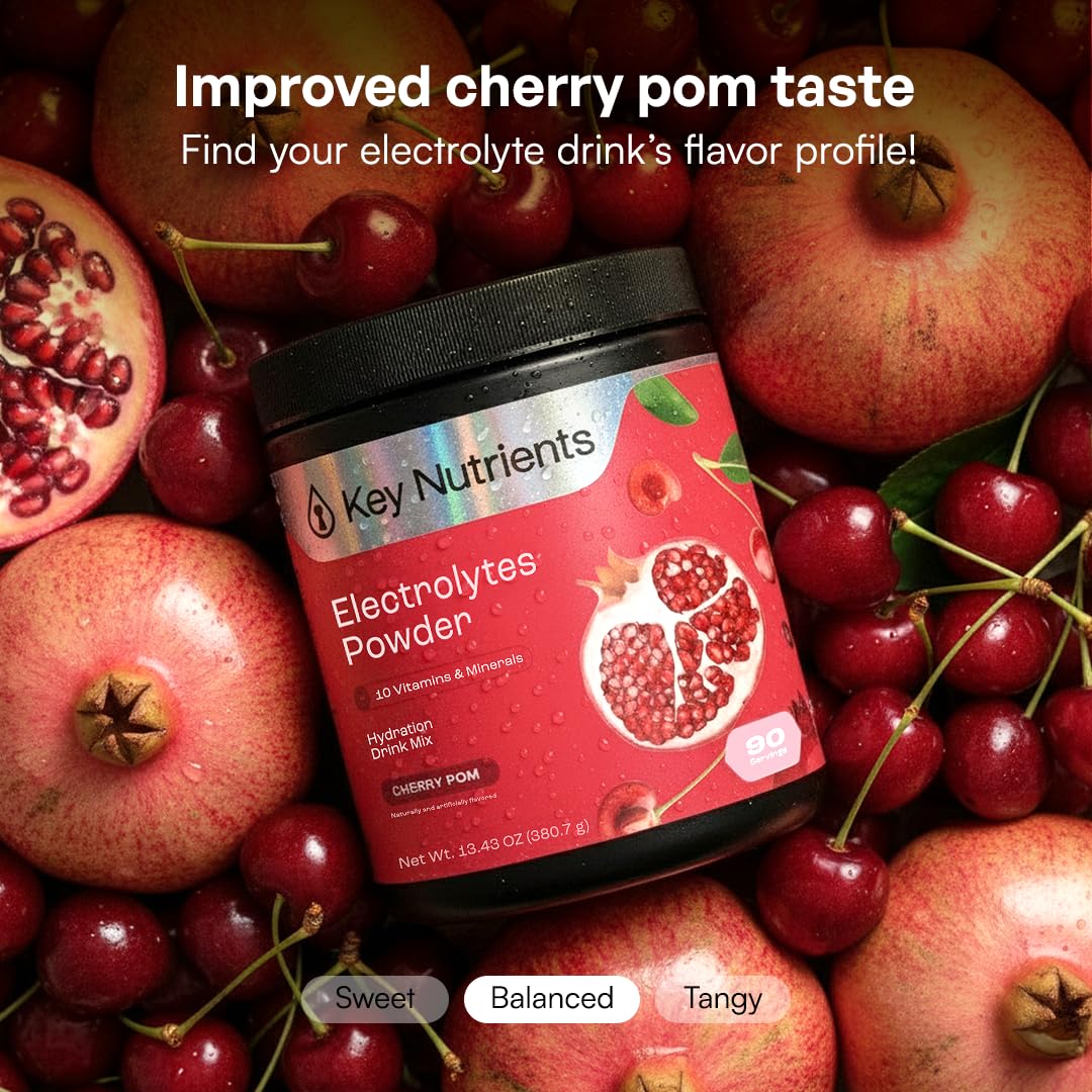 KEY NUTRIENTS cucharada medidora con polvo lista para mezclar rápidamente