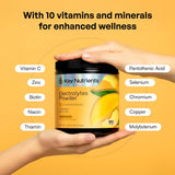 KEY NUTRIENTS detalle de la etiqueta nutricional para transparencia
