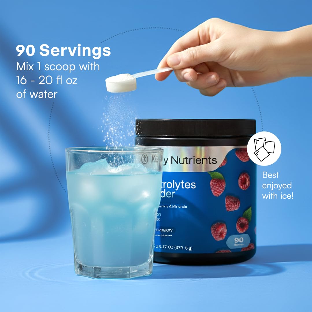 KEY NUTRIENTS detalle de ingredientes resaltando electrolitos y vitaminas