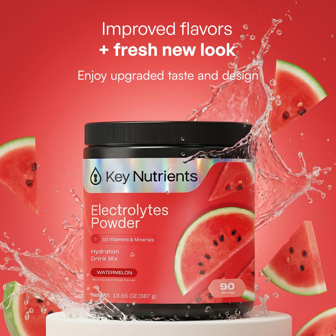 KEY NUTRIENTS primer plano del polvo resaltando su mezcla fácil