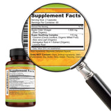 Key Nutrition etiqueta en primer plano con información de 1500 mg por toma