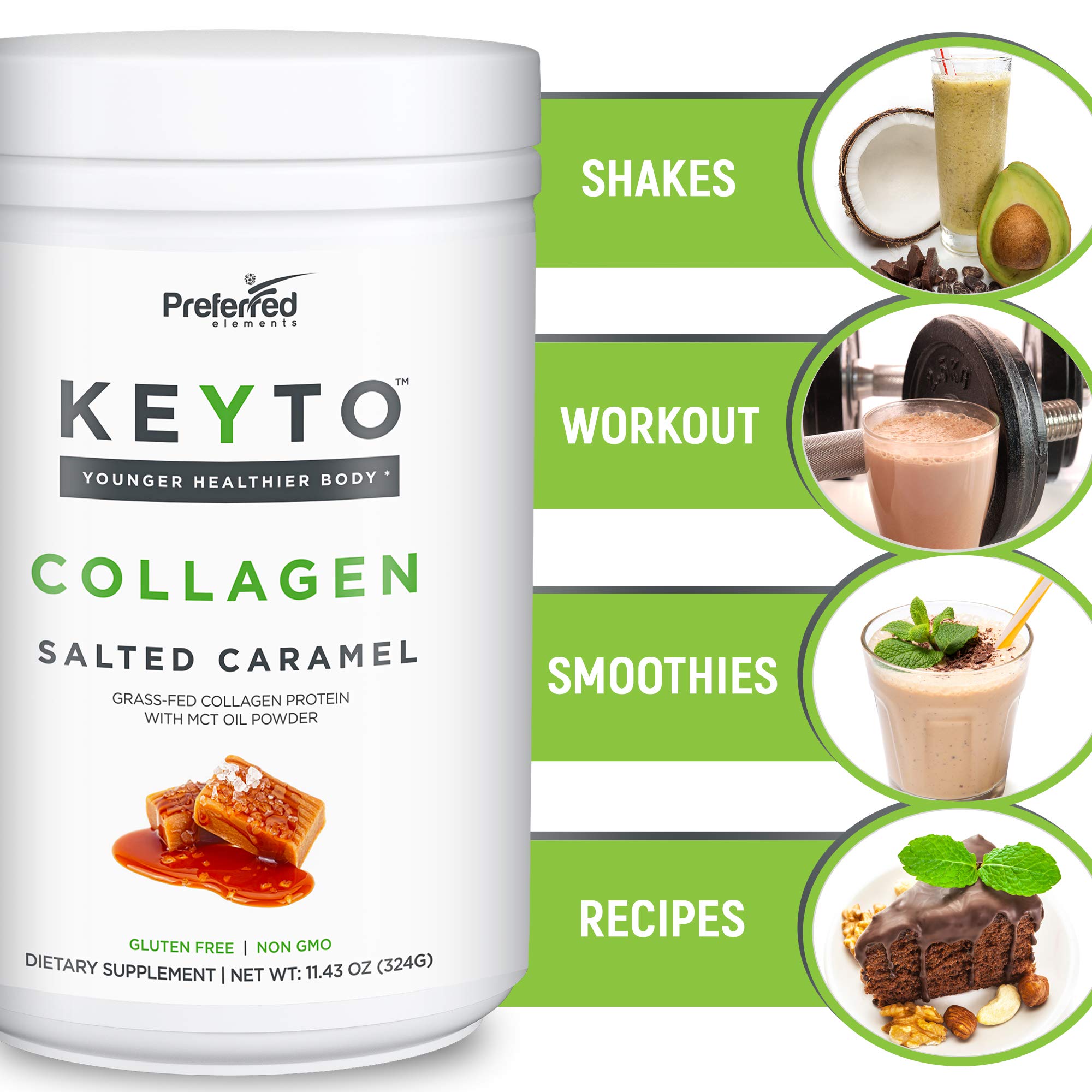 Preferred Elements KEYTO en desayuno con batido para destacar integración en rutina diaria saludable