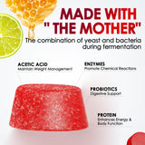 KGGCDD etiqueta con ingredientes como vinagre de manzana, B12 y pectina