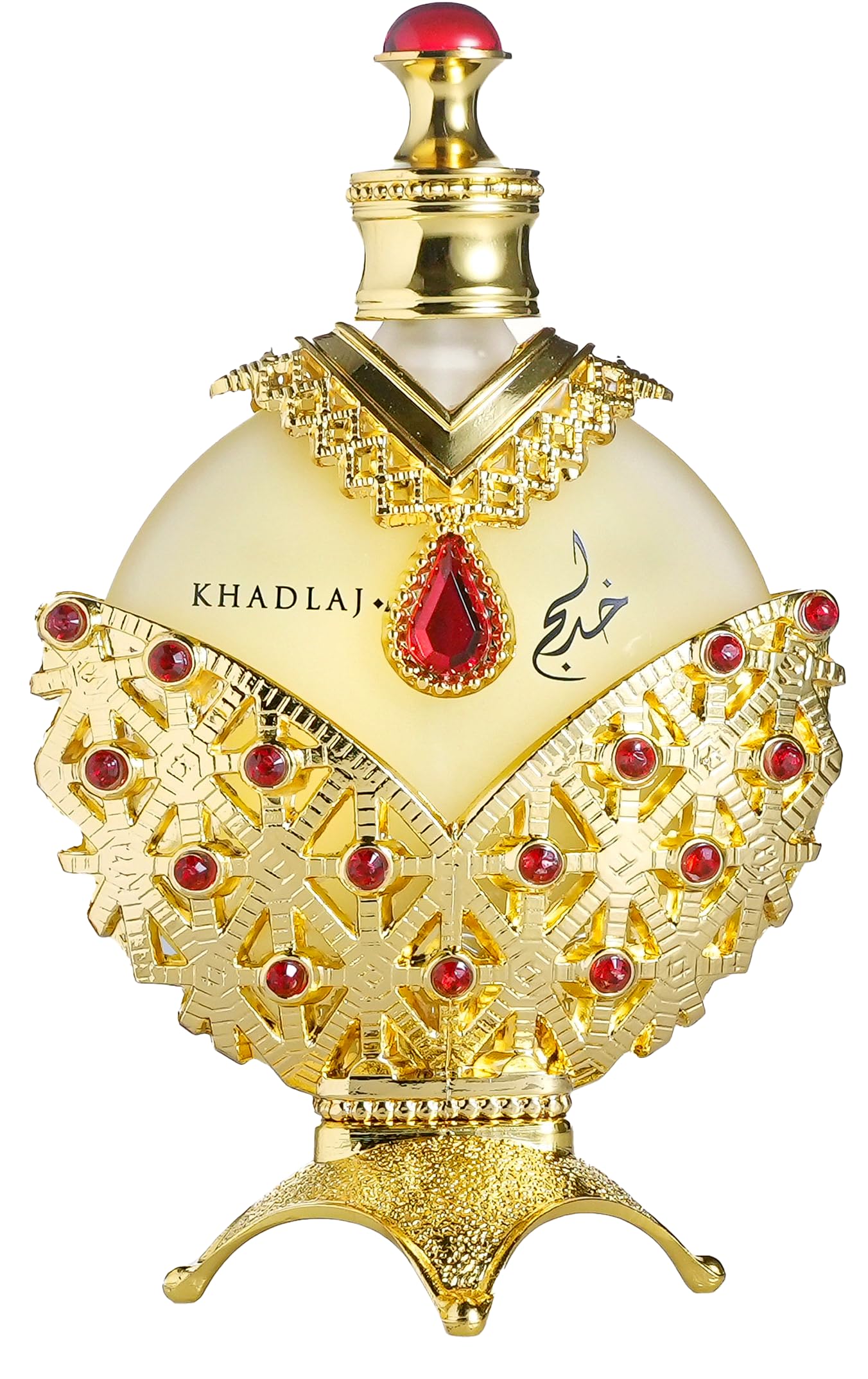 KHADLAJ PERFUMES frasco frontal del aceite perfumado, aspecto lujoso y atractivo