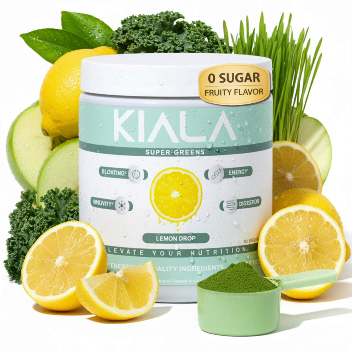 Kiala Nutrition envase frontal mostrando etiqueta y beneficios visibles