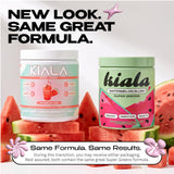 Kiala Nutrition polvo verde textura fina, mezcla uniforme y fácil de disolver
