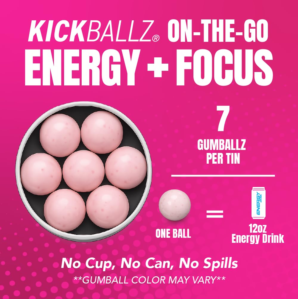 KickBallz sabor bubblegum en primer plano, opción dulce sin azúcar