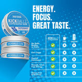 KickBallz tres latas abiertas con 21 gomas listo para usar