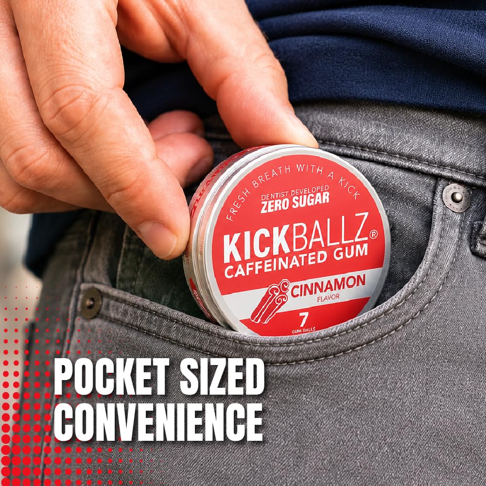 KickBallz detalle de textura y brillo que resalta sabor a canela