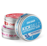 KickBallz lata frontal mostrando variedad y diseño, portable y práctico