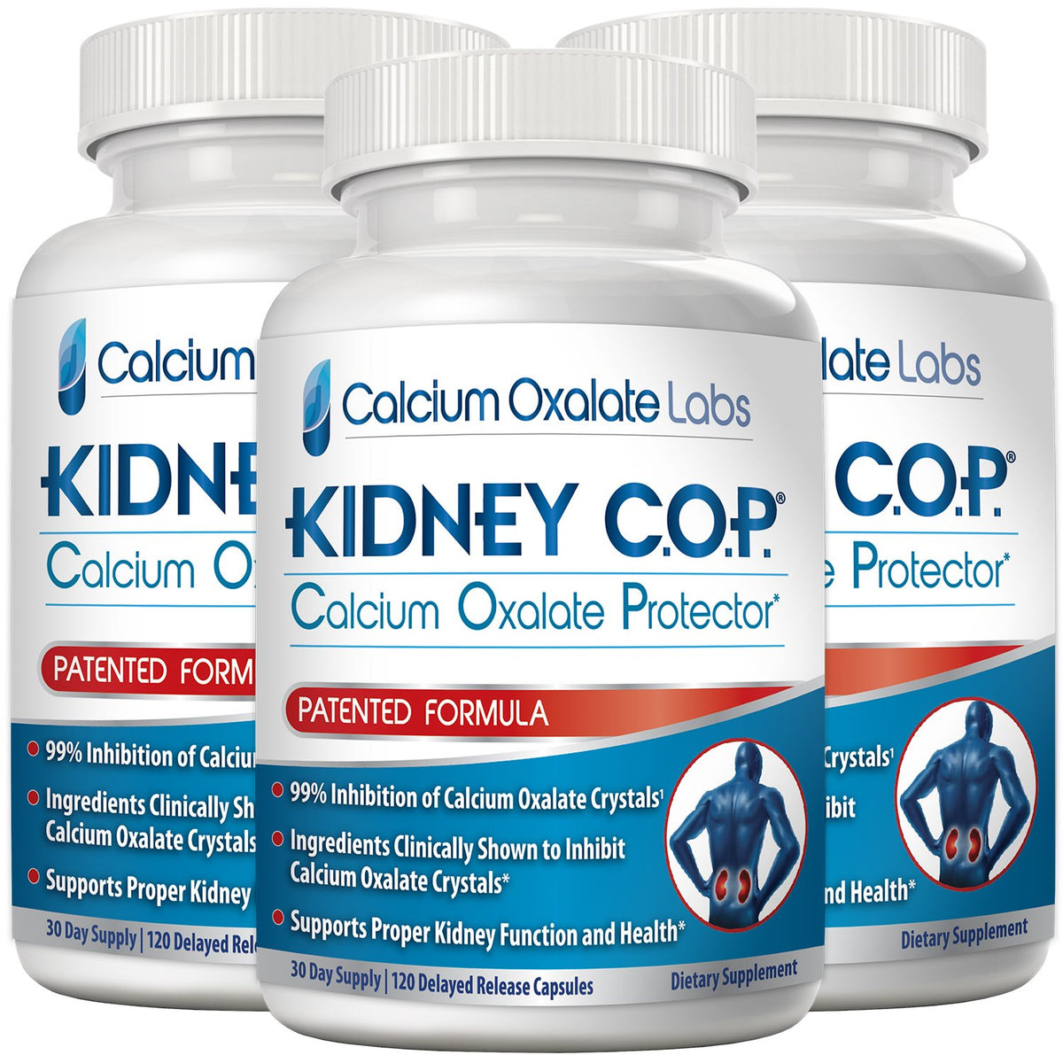 KIDNEY C.O.P. frasco frontal mostrando etiqueta y beneficios visibles