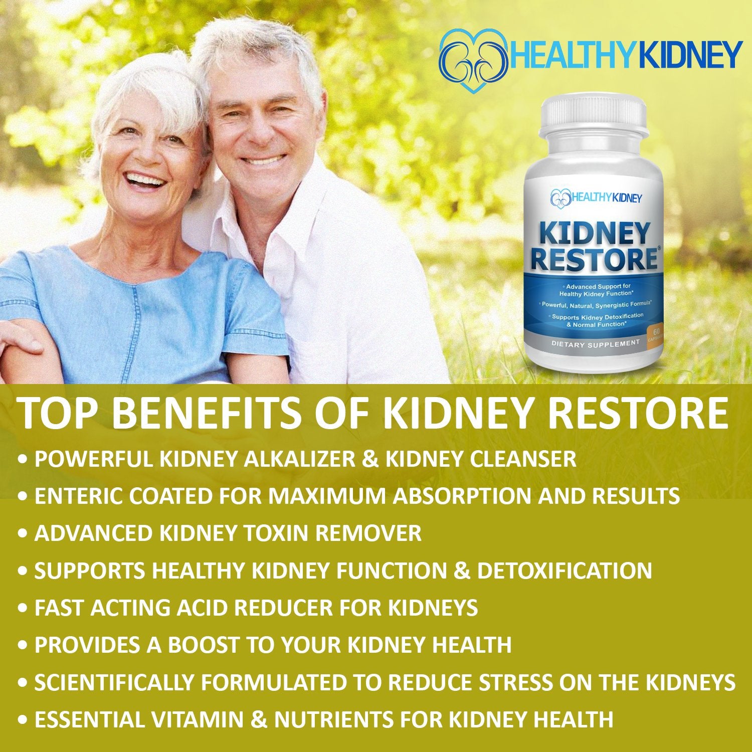 Kidney Restore cápsulas en primer plano mostrando textura y facilidad de ingestión