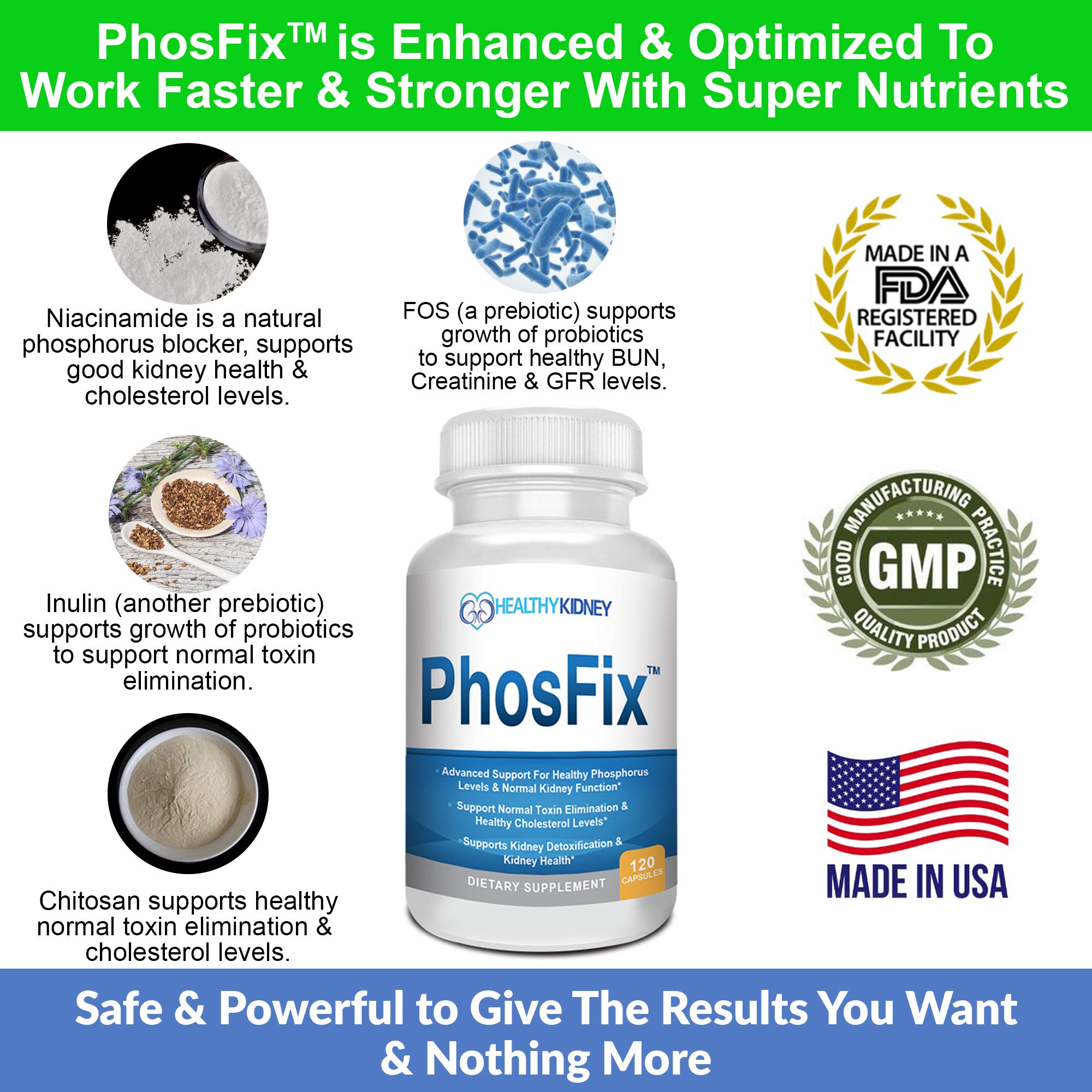 Kidney Restore PhosFix cápsula en primer plano revela textura y calidad