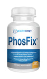 Kidney Restore PhosFix frasco delantero mostrando etiqueta y beneficios