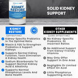 Kidney Restore cápsula en mano para comparar tamaño y dosis fácil de tomar