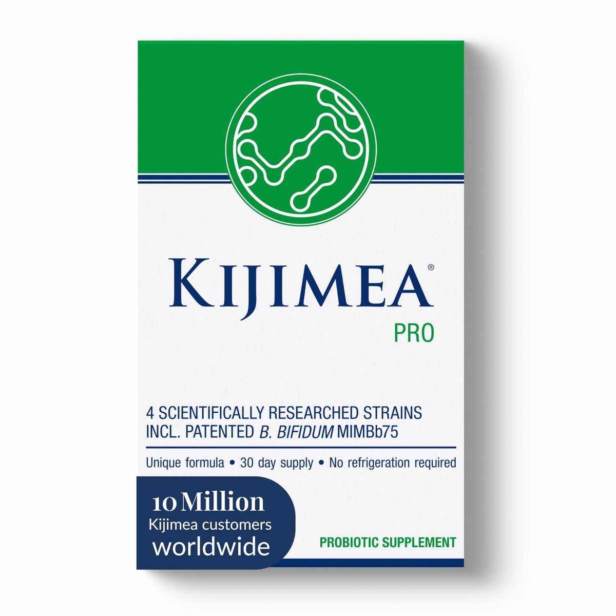 Kijimea envase frontal mostrando 30 cápsulas y beneficios digestivos