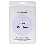 Kind Patches, empaque frontal del parche mostrando conveniencia y energía