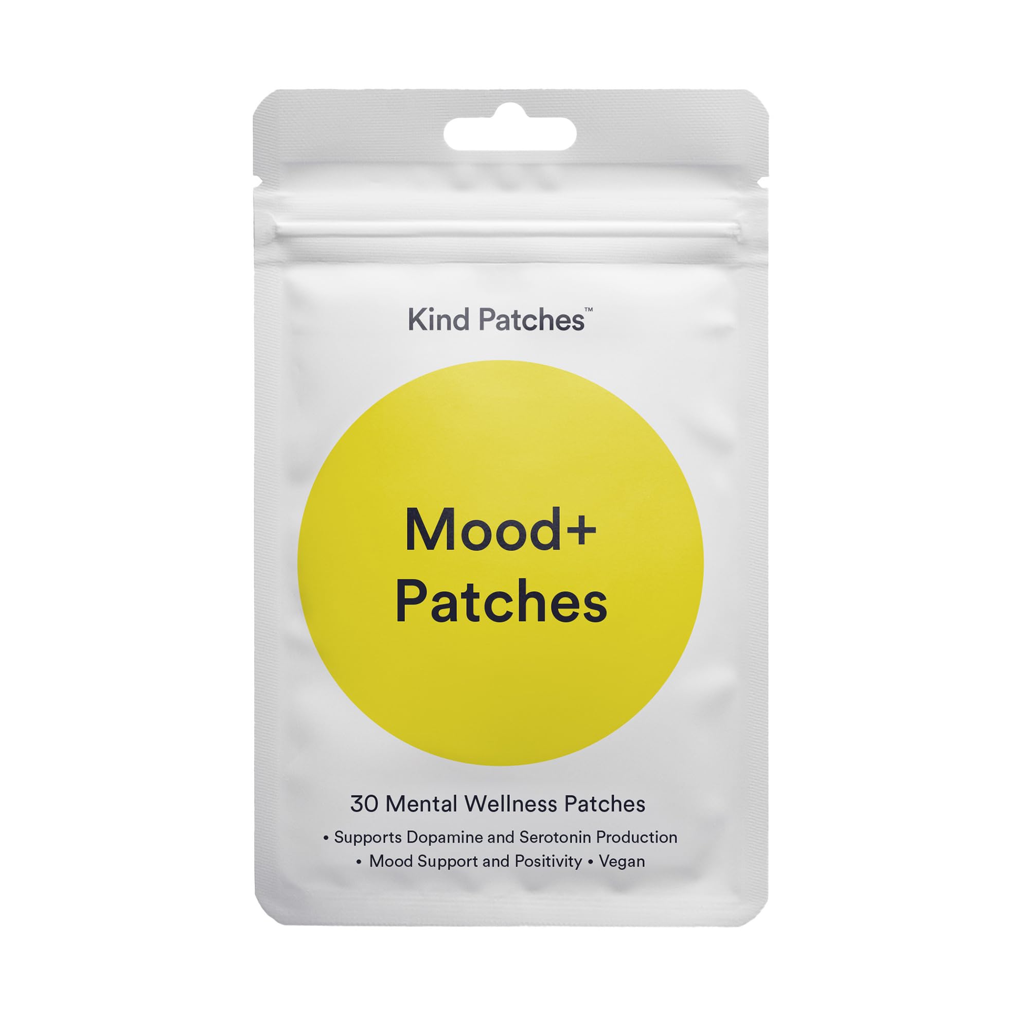 Kind Patches empaque frontal mostrando envase y cantidad 30