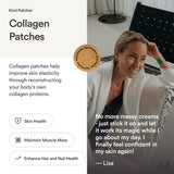 Kind Patches etiqueta con ingredientes destacando vitamina C y beneficios