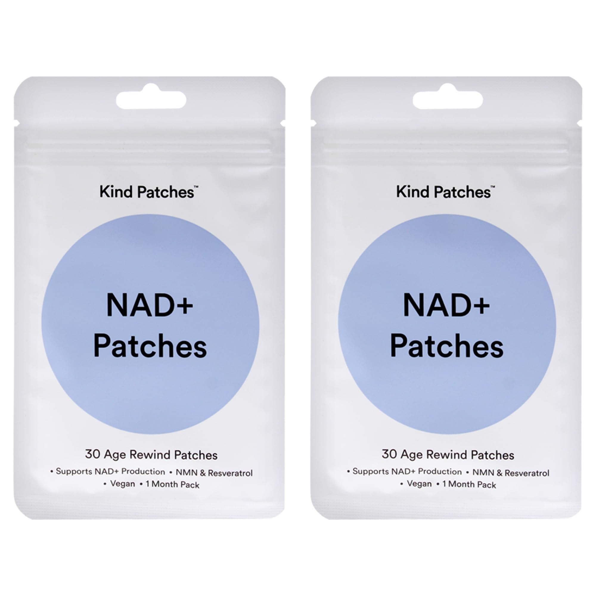 Kind Patches frente del paquete mostrando conteo y formato, ideal para organización diaria