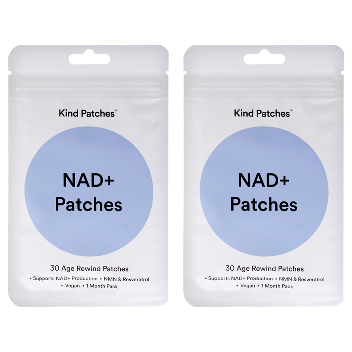 Kind Patches frente del paquete mostrando conteo y formato, ideal para organización diaria